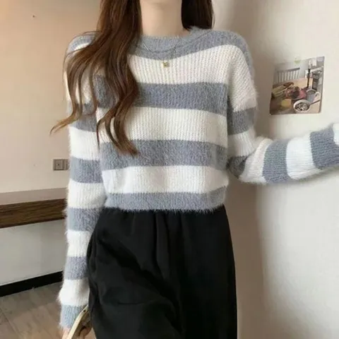 [라일리여성의류] Rly 탑 루즈핏 여리핏 여자 라운드 라운드넥 가을 (43639878)