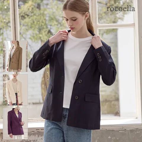 비에프 썸머 프렌치 린넨 100 여성 자켓