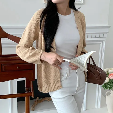 간절기 체형커버 오픈 가디건 2color DK-0503 오픈가디건 간절기가디건 체형커버가디건