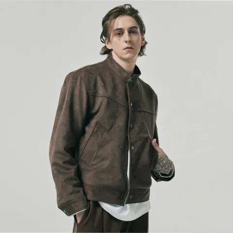 [브리치] 뉴메이드 / 봄 가을 무빙 스웨이드 가죽 자켓