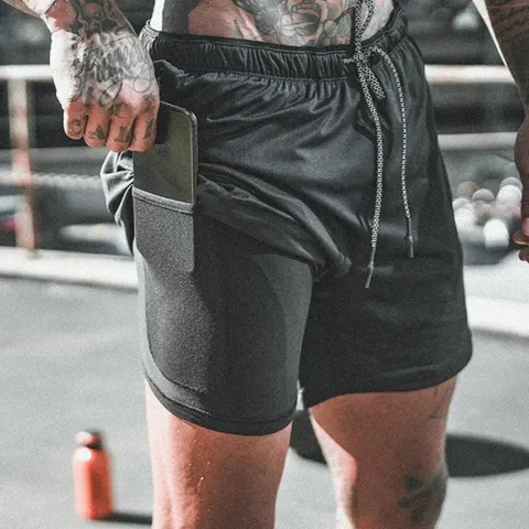 남자 투인원 트레이닝 운동 헬스 레깅스 반바지 남자트레이닝복 남자운동복 남자반바지