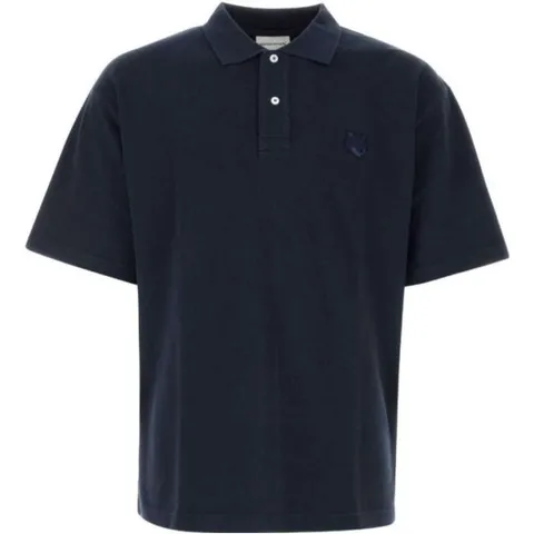 (당일) 24SS 볼드 폭스헤드 네이비 폴로 반팔 티셔츠 MM00202KJ7010 P492