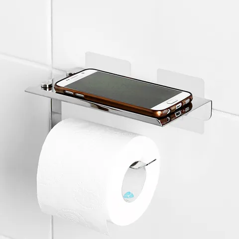 접착 ST 휴지걸이선반 욕실선반 휴지걸이선반 무타공선반