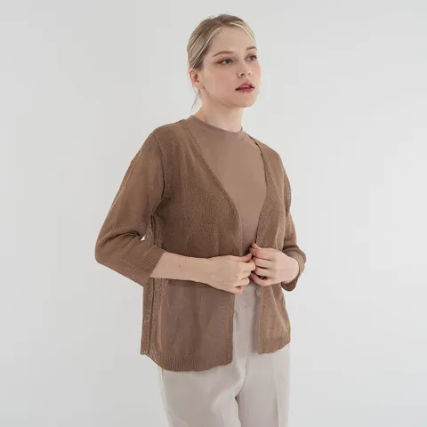 [최초가 29,000원] 헤니트 드레이프 쉬폰 시스루 가디건 3종 택1