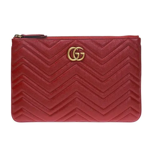 MUST IT_GUCCI GG 마몽트 클러치 525541 0OLET 6438 진레드