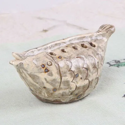 분청 물고기 수초 꽂이 / 가지포크통 / 미니꽃꽂이 가지포크통 포크꽂이 미니꽃꽂이