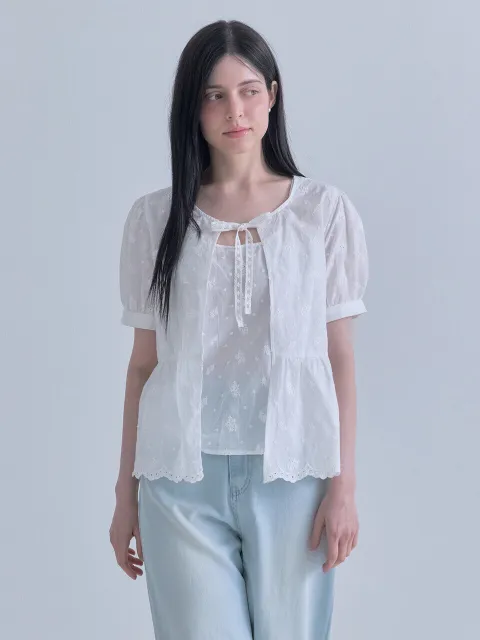 Edel lace blouse (Sleeveless Set) 1color