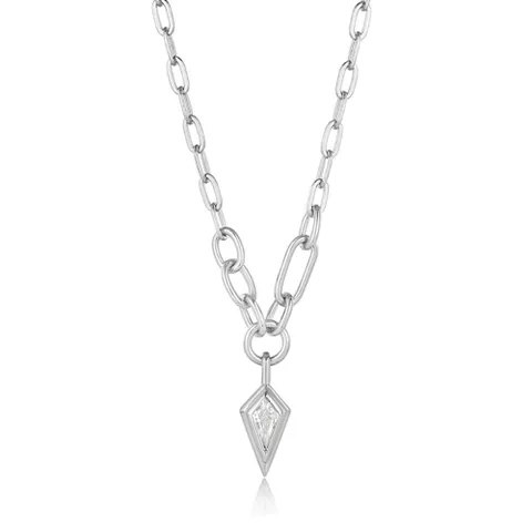 [아니아하이에]스파클 드롭 청키 925 실버 목걸이 N041-02H-W