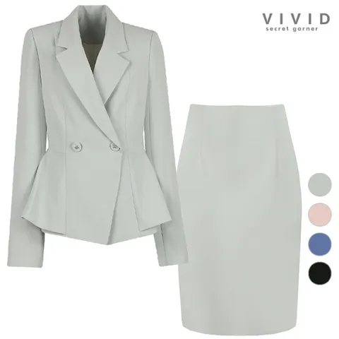 SET 여성 예스 봄가을 정장 자켓+스커트 세트