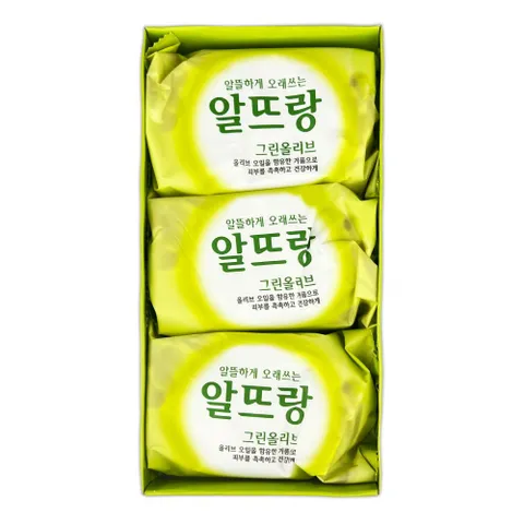 알티피아 알뜨랑 그린올리브 비누 140g 3P -O 세수비누 세안비누 샤워비누 목욕비누