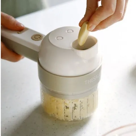 만능 마늘 야채다지기 멀티 슬라이스 다지기 4인1 마늘 야채다지기 만능 마늘다지기