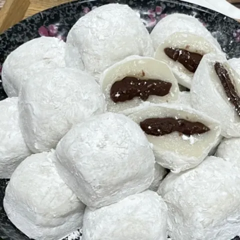 달콤한 대왕 찹쌀떡 20개 1박스 간식 왕찹쌀떡 백모찌 대왕찹쌀떡 큰찹쌀떡 대왕모찌떡