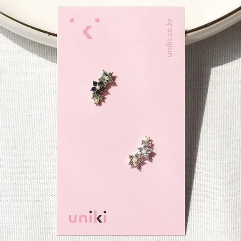 (낱개판매) 플라워 피크닉 귓바퀴 이너컨츠 피어싱 피어싱 크리스탈귀걸이 럭셔리피어싱 블링
