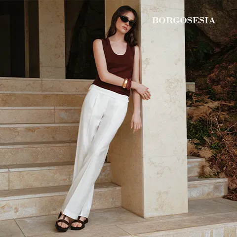 [최초가 99,900원] 25SS 스트레치 린넨혼방 턱 팬츠