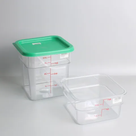 캠브로 PC 사각 저장용기  2QT/4QT  뚜껑포함