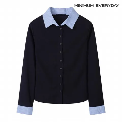 정상가 79000원ㅣ 에브리데이]스트라이프 배색 레이어드 가디건 (EB3CK023D)