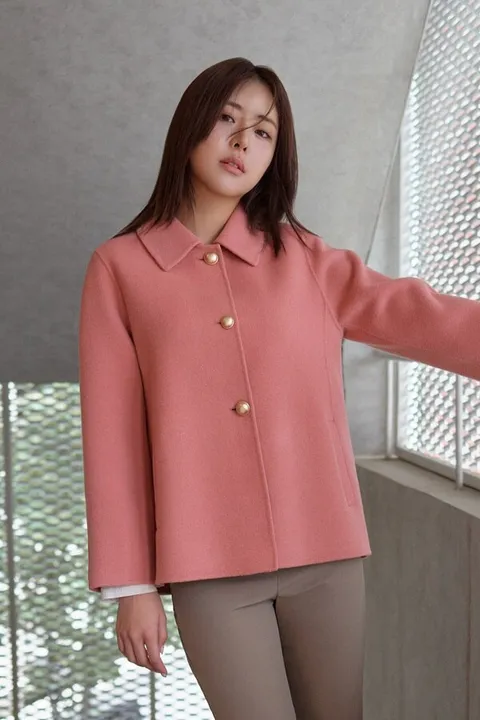 [피에이티/  25 F/W 신상 여성 스탠카라 핸드메이드 자켓 1L-81201