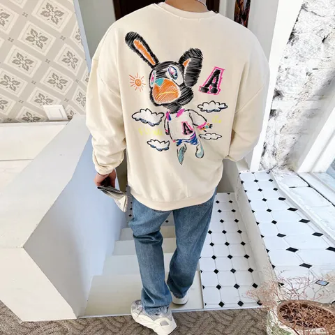 [브리치]  / 효준 토끼 오버핏 맨투맨티셔츠