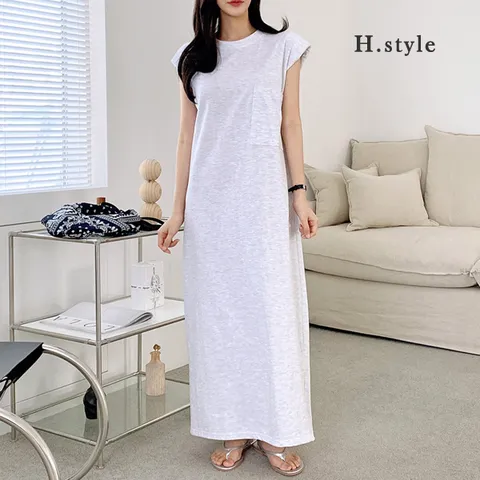 H스타일DK뽕나시OPS/봄/여름/OPS/원피스/쉬폰/홈웨어/캐주얼/라운지/파자마/루즈핏/간절기