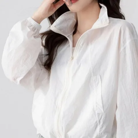 야상 점퍼 여성 숏 봄 여름 바람막이 크롭