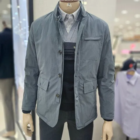 (모다인천점)그레이 안감 퀄팅누빔 재킷형 점퍼/PPJK3151B_IC_1