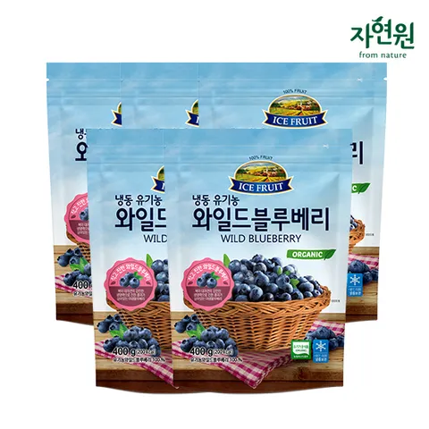 냉동 유기농 와일드블루베리 400g x 5팩