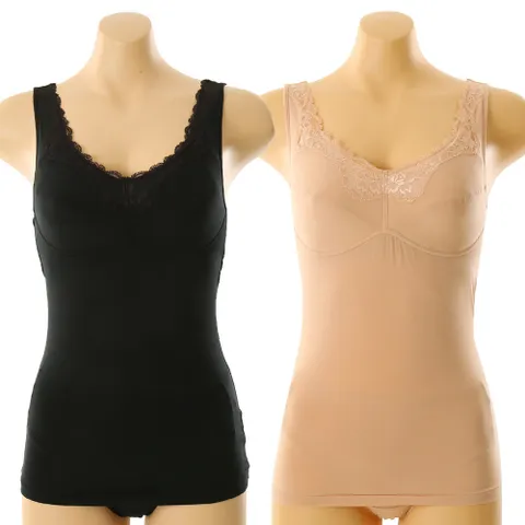 브래지어 없이 간편하게 입는 면모달 컵런닝 WLGC204R