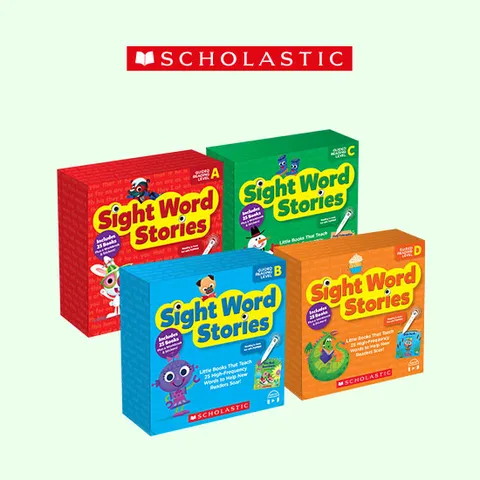 [피피오] 스콜라스틱 기초리더스 사이트워드 스토리(Sight Word Stories) 116종 영어전집 2-8세_ AI펜  호환/팝펜 호환