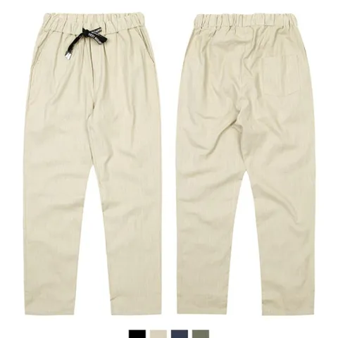 남자 린넨 기본바지 면바지 린넨바지 린넨팬츠 스판바지 밴딩바지 남자바지 스판밴딩바지