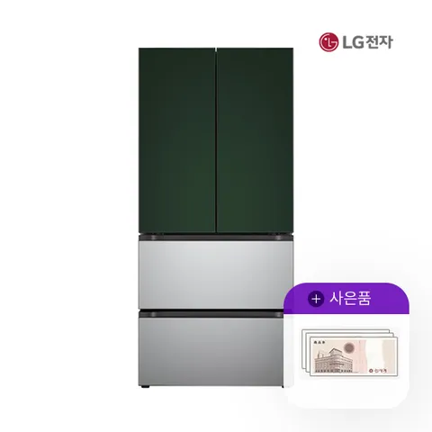 [렌탈] LG 오브제 김치톡톡 491L 그린실버 Z492SGS171E 월95000