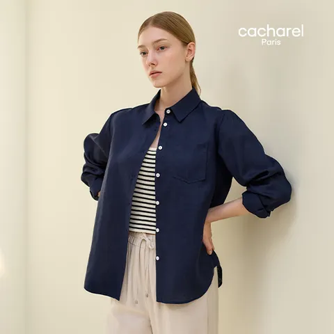 까사렐 25SS 프렌치린넨100 루즈핏 셔츠 2종