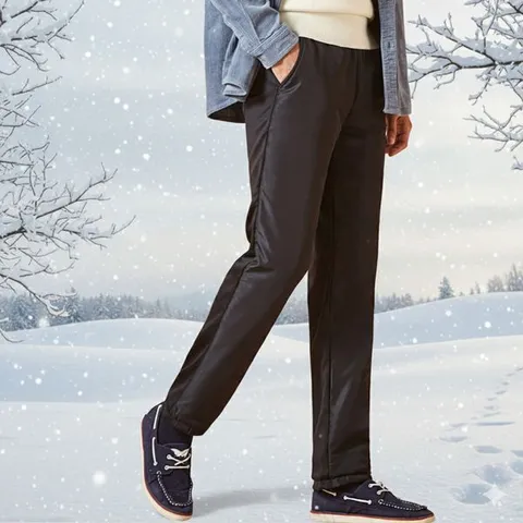 [하프클럽] 3종1세트 겨울 남성 허리밴드 패딩+기모바지(홈쇼핑 판매)