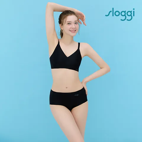 슬로기 ZEROFEEL 캐미형 브라팬티 블랙