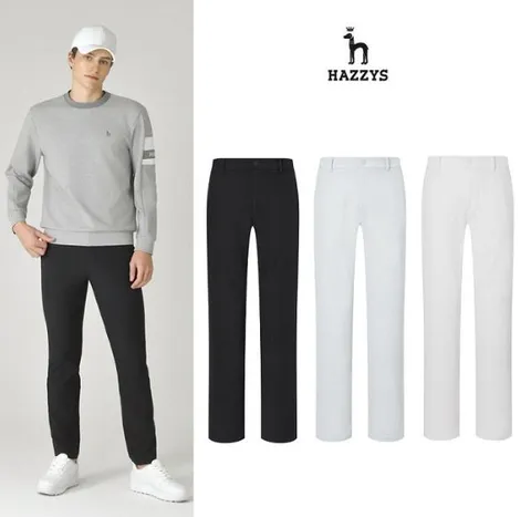 [행사] 헤지스남성 간절기 베이직 스트레치 팬츠 평상겸용 골프바지 HUPA5C901