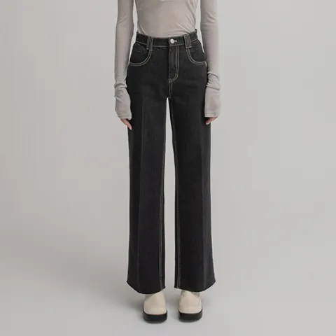 [나인] [최초가:79000원] 유스 셋업 스트레이트 데님 팬츠(R-PT-5315)