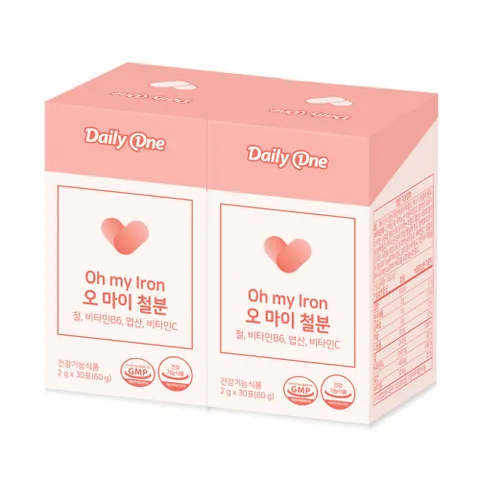 오 마이 철분 비헴철 고함량 철분제 2g X 30포 2통