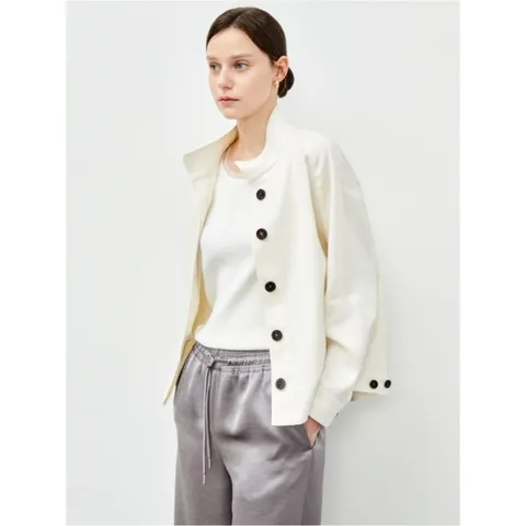 [롯데백화점][아이잗컬렉션(피)]심플 라인 라운드넥 재킷 (CR4A0JK131)