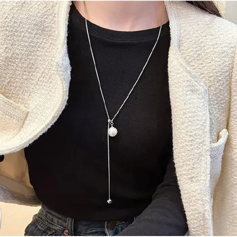 (가디언블루) Y 진주목걸이 진주목걸이 Y형목걸이 여성목걸이 여자목걸이 진주목걸이코디