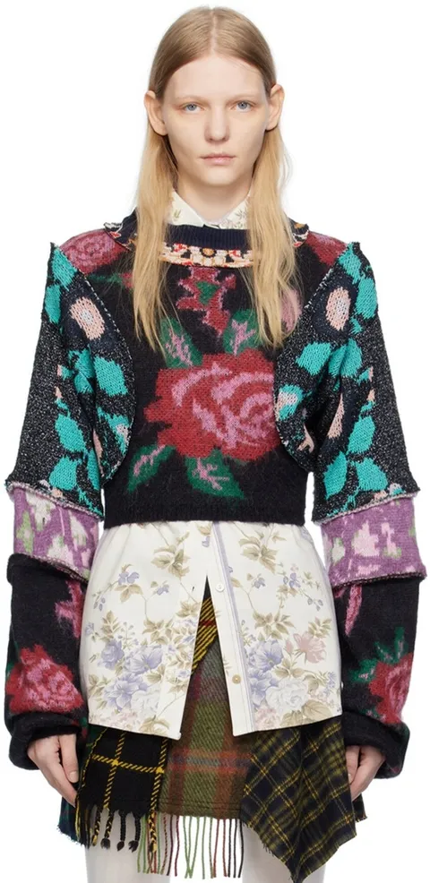 레이브 리뷰 멀티컬러 프리다 스웨터 232534F096002