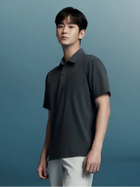 [김수현 착용, TV광고] 온더락 베가 남성 우븐 반팔 폴로 티셔츠 DMM24218 428519