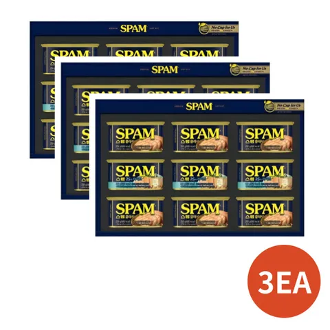 [최신생산/당일출고]  스팸 선물세트 - 8K호 X 3개 (25년 설 명절 선물)