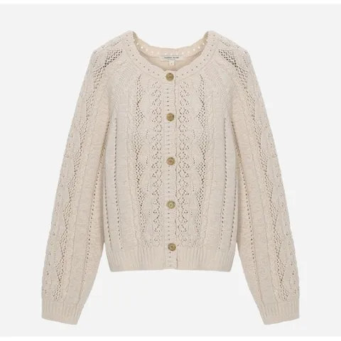 [롯데백화점](여성)크로쉐 라운드넥 가디건 T252MCD141W