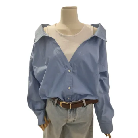 오프숄더 나시 셔츠 FSDNSWSH16