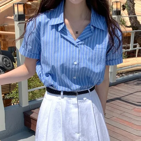 [하프클럽/라인카라블라우스DWB51327A