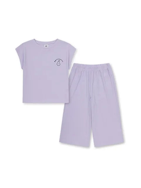 MKF3IP2001 여아 코튼립 7부 팬츠 셋업 463691