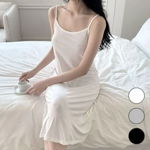 나시 여성 캐주얼 원피스 여름 필수템 휴양지 라인 슬 인견원피스 맥시롱 린넨원피스 냉감원피스