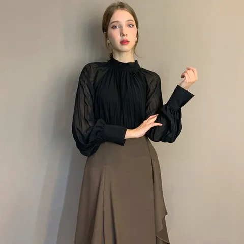 [파슨스] Chiffon.Accordion Blouse     [ASSQ9BL09]