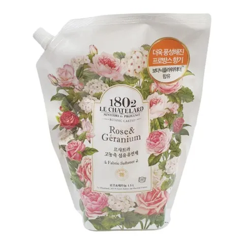 애경산업 르샤트라 보타닉 리필 로즈+제라늄  1.5L 리필 로즈