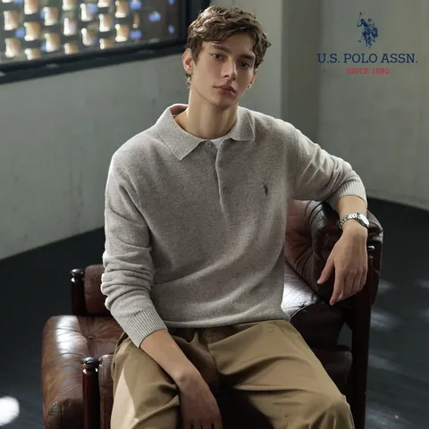 [U.S POLO ASSN.] 26FW 호주산 메리노울 100 카라니트 2종 남성