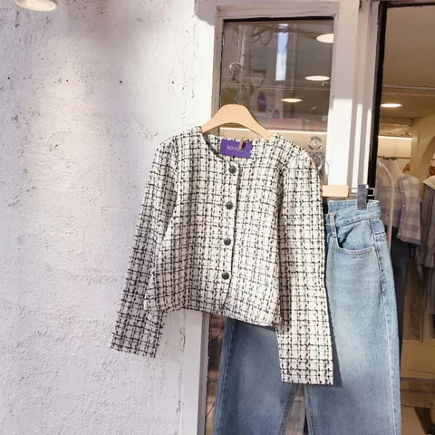 [브리치] 보블리에 / 초코 트위드 자켓